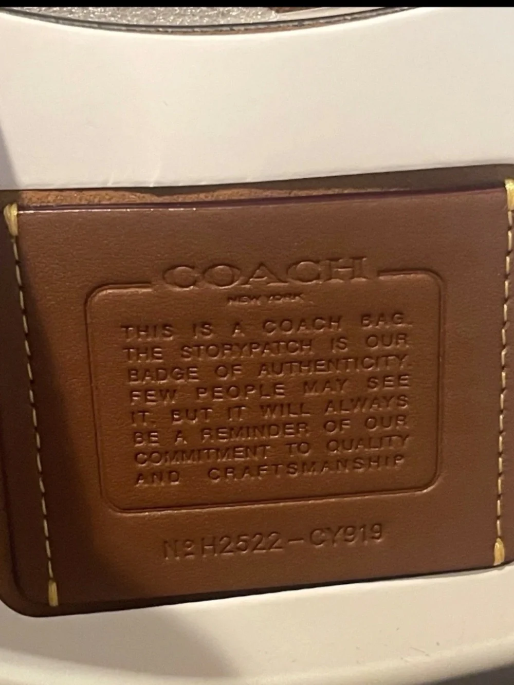 Coach Chain Tabby Honey Brown Leather With Brass Hardware Shoulder Bag CY919 NWT